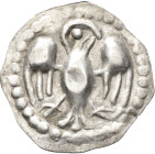 Altdeutschland und RDR bis 1800: Rottweil, Anonym 1230 - 1250: Brakteat, 0,36 g, Stilisierter Adler mit ausgebreiteten Schwingen nach rechts. Fast vor...