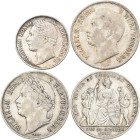 Württemberg: Wilhelm I. 1816-1864: Gulden 1843, AKS 85, Jaeger 70, ½ Gulden 1864, AKS 86, Jaeger 69, Gulden 1841 - 25 Jahre Regierung, AKS 123, Jaeger...