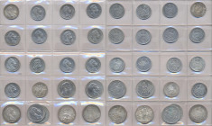 Preußen: Lot mit 21 Münzen, dabei 14 x 2 Mark sowie 6 x 3 Mark aus Preußen und 1 x 3 Mark aus Sachsen.
 [differenzbesteuert]