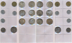 Weimarer Republik: Lot 13 Münzen, dabei: 50 Rentenpfennig 1924 (2x), 50 Reichspfennig 1927/1930 (3x), 1 Mark 1924, 3 Mark 1924 sowie 6 x 3 Mark Gedenk...