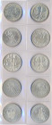 Weimarer Republik: Kleines Lot mit 5 Münzen, dabei: 3 Mark 1924 A (J. 312), 3 Reichsmark 1925 F Rheinlande (J. 321), 3 Reichsmark 1927 Uni Marburg (J....