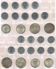 Drittes Reich: Lot 13 Münzen: 9 x 50 Reichspfennig 1938/1939 (J. 365), 2 Reichsmark 1933 F, Luther (J. 353), 1 x 2 RM Hindenburg und 2 x 5 RM Hindenbu...