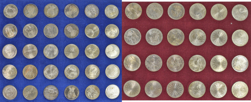 Bundesrepublik Deutschland 1948-2001: Sammlung an 5 DM ab Leibnitz bis Kant und ...
