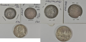Medaillen alle Welt: Frankreich, Lot 3 Medaillen / Token aus Silber, dabei 1710 von J. Mauger, Extraordinaire des Guerres, 1733 Rechenpfennig Tresor R...