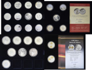 Medaillen Deutschland: Sammlung diverse Silbermedaillen aus teuren Abo-Bezügen. Dabei FIFA-Fußball WM 2006, 1200 Jahre Deutsche Münze, Repliken der Er...