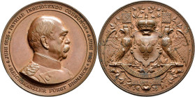 Medaillen Deutschland - Personen: Kleines Lot 3 Medaillen. Dabei Bronzemedaille 1885 von K. Schwenzer auf 50-jähriges Dienstjubiläum und 70. Geburtsta...