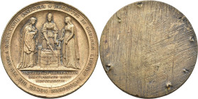 Medaillen Deutschland - Geographisch: Brandenburg-Preußen, Friedrich Wilhelm III. 1797-1840: Einseitiger Guß der Bronzemedaille 1838 von C. Pfeuffer /...