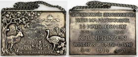 Medaillen Deutschland - Geographisch: Deutsch-Südwestafrika: Silberplakette (Stempel 1000 und SILBER) 1914 von Mayer & Wilhelm Stuttgart, als Ehrenpre...