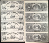 CANADA. The Bank of Montreal. 5 Dollars, 1891. CH #505-40-02P. Front & Back Proof Sheets. About Uncirculated.
Offered here are front and back uncut s...