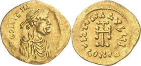 Constantino IV (668-685). Constantinopla. Tremissis. (Ratto 1671) (S. 1162). 1,44 g. MBC+.