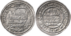 Califato. AH 393. Hixem II. Al Andalus. Dirhem. (V. 577) (Fro. 11). Ex Áureo 24/01/2001, nº 421. 3,81 g. EBC-.
