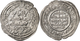 Califato. AH 397. Hixem II. Al Andalus. Dirhem. (V. 584) (Fro. 10). Ex Áureo 17/12/2002, nº 3228. Rara. 2,90 g. MBC+.
