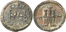 1603. Felipe III. Segovia. 1 maravedí. (AC. 112). 0,64 g. MBC+.
