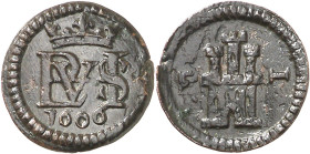 1606. Felipe III. Segovia. 1 maravedí. (AC. 114). Escasa. 0,80 g. MBC+.