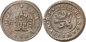 1618. Felipe III. Segovia. 4 maravedís. (AC. 268). Error leyenda reverso RIX. 2,73 g. MBC+.