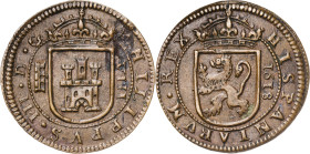1618. Felipe III. Segovia. 8 maravedís. (AC. 338). Hojita. Ex Áureo 22/10/2003, nº 3529. 6,27 g. (EBC-).