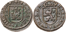 1620. Felipe III. Segovia. 8 maravedís. (AC. 341). Ex Colección de Cobres, Áureo 22/10/2003, nº 580. 6,21 g. MBC+.