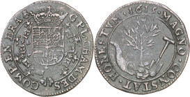 1615. Alberto e Isabel. Bruselas. Jetón. (D. 3716 var). Prosperidad durante el Armisticio. 4,72 g. MBC.