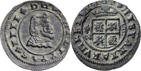1663. Felipe IV. Granada. N. 8 maravedís. (AC. 342). Ex Áureo 08/05/2001, nº 4636. 1,70 g. MBC+.