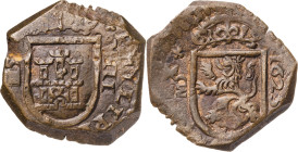 1625. Felipe IV. MD (Madrid). 8 maravedís. (AC. 349). Buen ejemplar. Ex Colección de Cobres, Áureo 22/10/2003, nº 668. 5,46 g. MBC+.