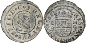 1661. Felipe IV. Segovia. S. 16 maravedís. (AC. 486). Ex Áureo 26/01/2000, nº 869. 5,22 g. MBC+.