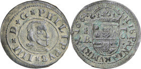 1664. Felipe IV. Segovia. BR. 16 maravedís. (AC. 491). 4,43 g. MBC+/MBC.