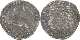 1636. Felipe IV. Amberes. 1 ducatón. (Vti. 1161) (Vanhoudt 640.AN). Procedente del naufragoio de la nave "De Liefde", de la compañía holandesa de las ...