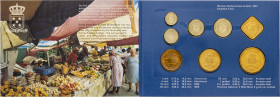 Antillas holandesas. 1991. Beatriz. 1, 5, 10, 25, 50 centavos, 1 y 2 1/2 gulden. (Kr. MS12). En expositor oficial. S/C.