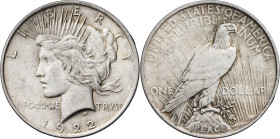 Estados Unidos. 1922. Filadelfia. 1 dólar. (Kr. 150). AG. 26,63 g. EBC-.