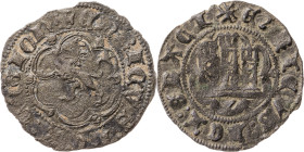 Enrique III (1390-1406). Cuenca y Sevilla. Blanca. Lote de 2 monedas. MBC-/BC+.