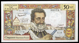 Francia. 1959. Banco de Francia. 50 francos nuevos. (Pick 143a). 2 de julio, Enrique IV. EBC-.