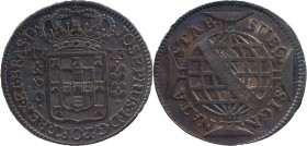 Brazil 
 D. José I (1750-1777) 
 320 Reis 1773, Ag Lisbon 
 A: JOSEPHUS.I.D.G.PORT.REX.ET.BRAS.D. 
 R: SUBQ. SIGN. NATA STAB. 
 AG: 45.03, Bentes: 203...