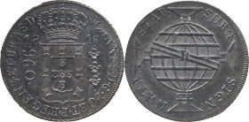 Brazil
D. João P. R. (1799-1816) 
 960 Reis 1816, Ag Rio de Janeiro 
 A: JOANNES.D.G.PORT.P.REGENS.ET.BRAS.D. 
 R: SUBQ. SIGN. NATA STAB. 
 AG: 29.18,...