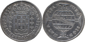 Brazil
D. João P. R. (1799-1816) 
 960 Reis 1812, Ag Bahia 
 A: JOANNES.D.G.PORT.P.REGENS.ET.BRAS.D. 
 R: SUBQ. SIGN. NATA STAB. 
 AG: 31.05, Bentes: ...