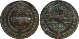 Brazil
D. João P. R. (1799-1816) 
 V Reis 1786, AE Lisbon, With Shield Countermark 
 A: MARIA.I.D.G.P.ET.BRASILIAE.REGINA 
 R: PECUNIA.TOTUM. CIRCUMIT...