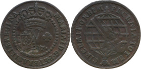Brazil
D. João P. R. (1799-1816) 
 V Reis 1787, AE Lisboa, With Shield Countermark 
 A: MARIA.I.D.G.P.ET.BRASILIAE.REGINA 
 R: PECUNIA.TOTUM. CIRCUMIT...