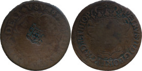 Brazil
D. João P. R. (1799-1816) 
 XX Reis 1694,AE, With Shield Countermark
 A: PETRVS.II.D.G.PORTUG.R.D.AETHIOP 
 R: 1697 MODERATO * SPLENDEAT * VSV ...