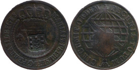 Brazil
D. João P. R. (1799-1816) 
 XX Reis 1782, AE Lisbon, With Shield Countermark
 A: MARIA.I.ET.PETRUS.III.D.G.P.ET.BRASIL.REGES 
 R: PECUNIA.TOTUM...