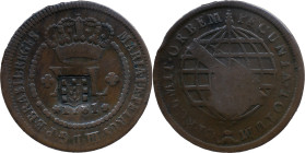 Brazil
D. João P. R. (1799-1816) 
 XL Reis 1781, AE Lisbon, with shield Countermark 
 A: MARIA.I.ET.PETRUS.III.D.G.P.ET.BRASIL.REGES 
 R: PECUNIA.TOTU...
