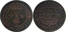 Brazil 
 D. João VI (1816-1822) 
 X Reis 1819, AE Rio de Janeiro 
 A: JOANNES.VI.D.G.PORT.BRAS.ET.ALG.REX. 
 R: PECUNIA.TOTUM. CIRCUMIT.ORBEM 
 AG: 01...