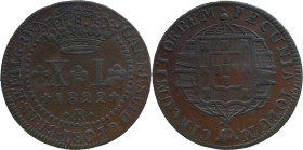 Brazil 
 D. João VI (1816-1822) 
 XL Reis 1822, AE Rio de Janeiro 
 A: JOANNES.VI.D.G.PORT.BRAS.ET.ALG.REX. 
 R: PECUNIA.TOTUM. CIRCUMIT.ORBEM 
 AG: 0...