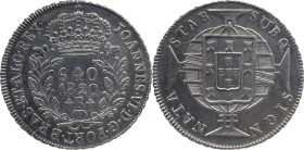 Brazil 
 D. João VI (1816-1822) 
 640 Reis 1820, Ag Rio de Janeiro, range sphere 
 A: JOANNES.VI.D.G.PORT.BRAS.ET.ALG.REX. 
 R: SUBQ. SIGN. NATA STAB....