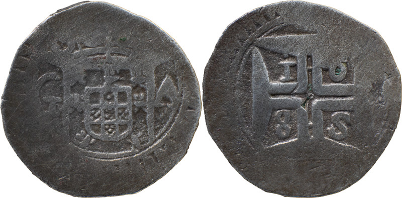 Portuguese India 
 D. Pedro II (1683-1706) 
 Xerafim (300 Reis) 1685 Ag Goa 
 A:...