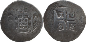 Portuguese India 
 D. Pedro II (1683-1706) 
 Xerafim (300 Reis) 1685 Ag Goa 
 A: G Shield A 
 R: Cross 1685 
 AG: 10.03 - 10.50g, Very Fine