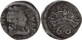 Portuguese India 
 D. João V (1706-1750) ) 
 60 Reis (Tanga) 1741 Ag Goa 
 A: IOANN ES.V.R.P 1741 
 R: Crown 60 
 AG: 63.03 - 1.15g, Fine