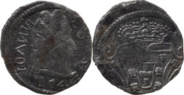 Portuguese India 
 D. João V (1706-1750) 
 Pardau (300 Reis) 1744 Ag Goa 
 A: IAONN ESVRP 1744 
 R:Shield 
 AG: 74.16 - 5.89g, Very Fine
