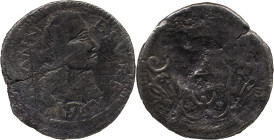 Portuguese India 
 D. João V (1706-1750) 
 Pardau (300 Reis) 1751 Ag Goa 
 A: IAONN ESVRP 1751 
 R: Shield 
 AG: 74.24 - 5.48g, Good Fine