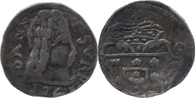 Portuguese India 
 D. João V (1706-1750) 
 Rupia (600 Reis) 1748 Ag Goa 
 A: IAONN ESVRP 1748 
 R: Shield 
 AG: 77.25 - 11.81g, Good Fine