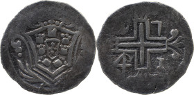 Portuguese India 
 D. João V (1706-1750) 
 Rupia (600 Reis) 1741 Ag Damão 
 A: Shield 
 R: Cross 1741 
 AG: 78.02 - 11.81g, Very Fine