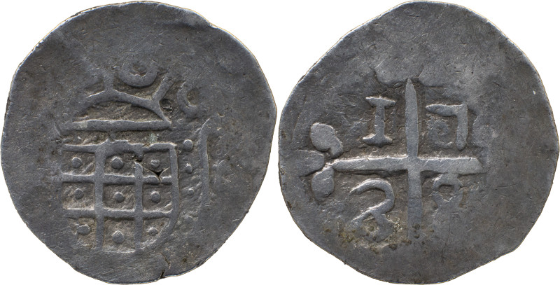 Portuguese India 
 D. João V (1706-1750) 
 Xerafim (300 Reis) 1738 Ag Diu 
 A: S...
